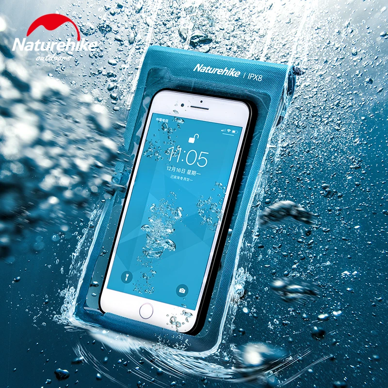 Naturehike Beach Waterproof Phone Bag Ultralight Waterproof Smartphone Case Beach Accessories Cover For Phone TPU Swimming Bag