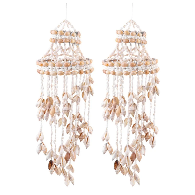 

2X ракушка Морская раковина ветряные колокольчики подвесное украшение настенное украшение креативный подвесной стильный подвесной орнаме...