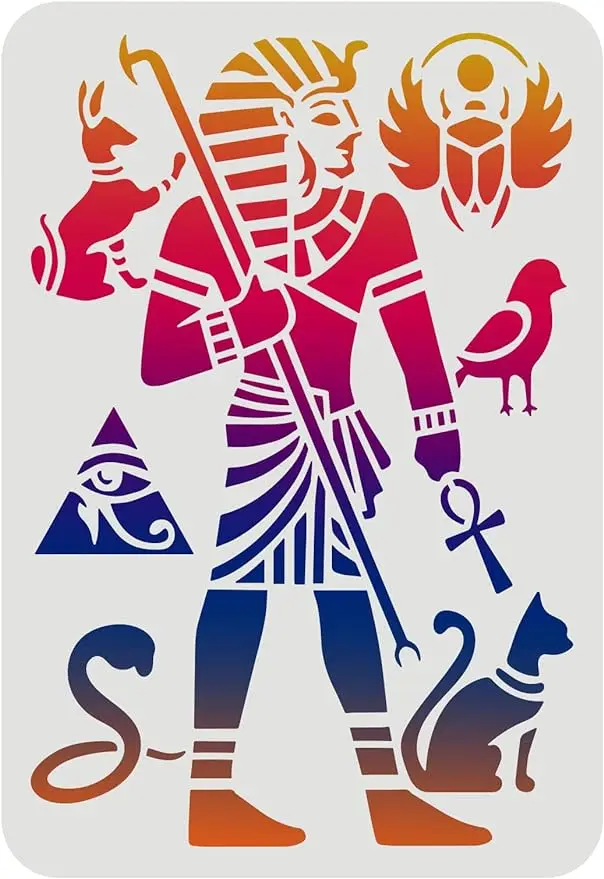 

Пластиковый трафарет Beebeecraft Египетский