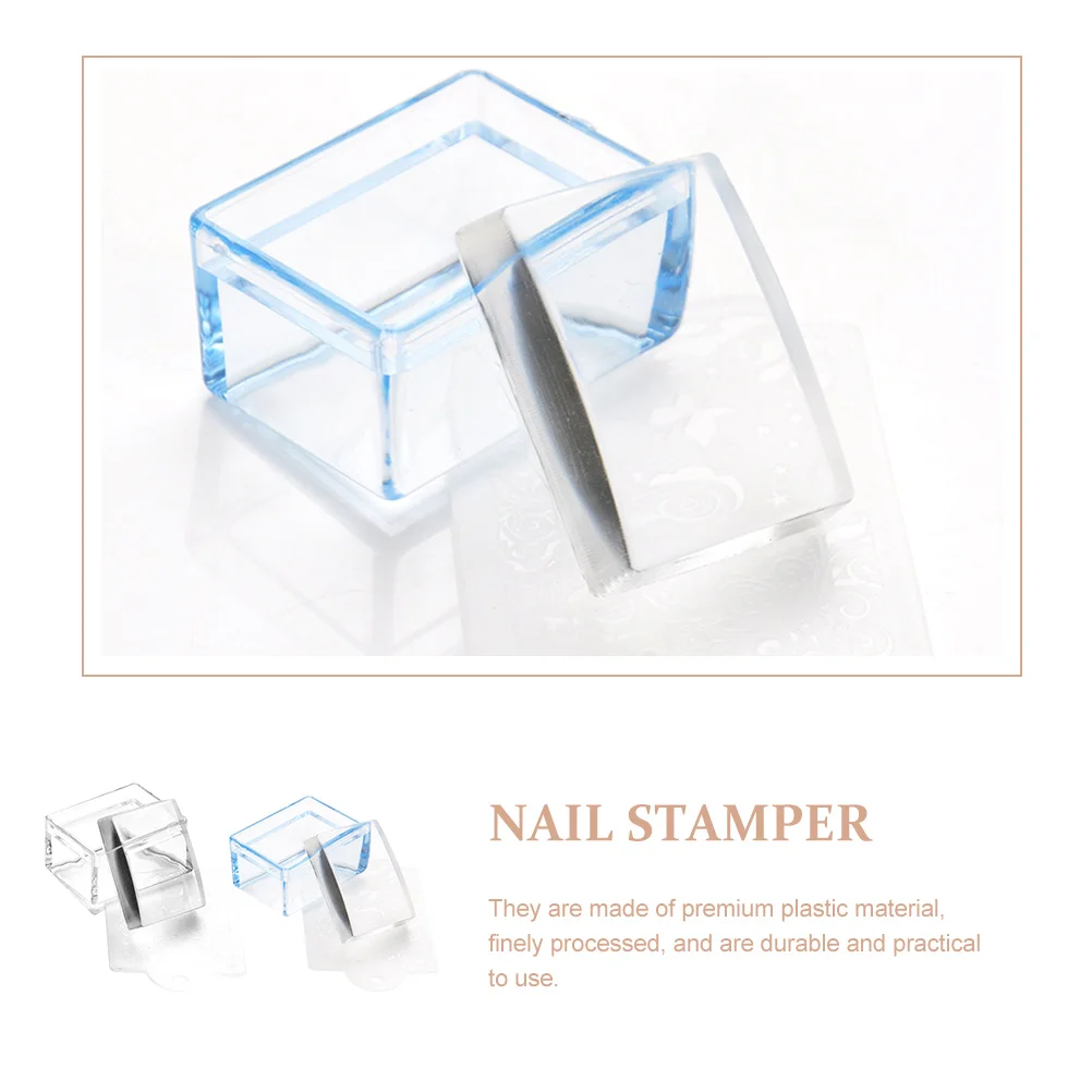 Штамп для ногтей компактный 2 шт.