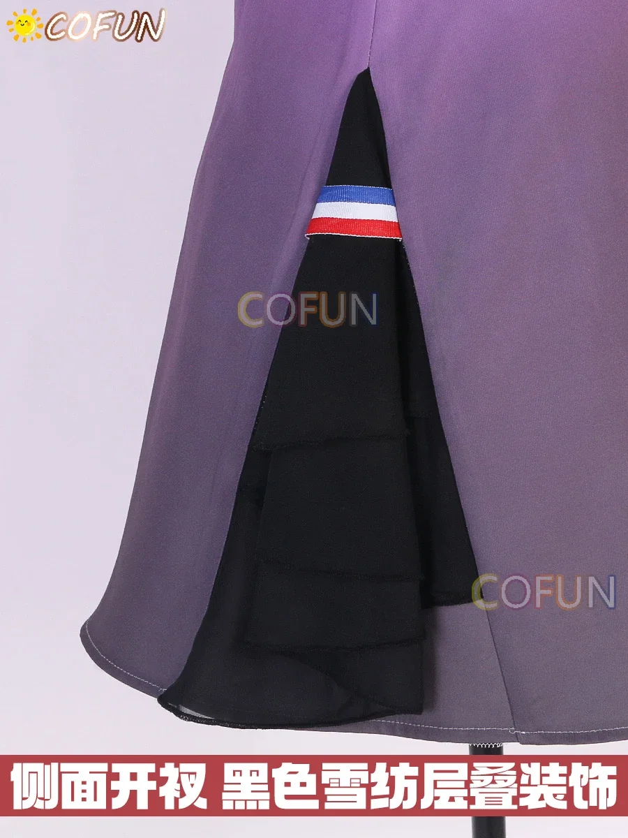 COFUN Game Arknights Eyjafjalla The Hvít Aska Косплей Костюм Хэллоуин Наряды Женский Аниме