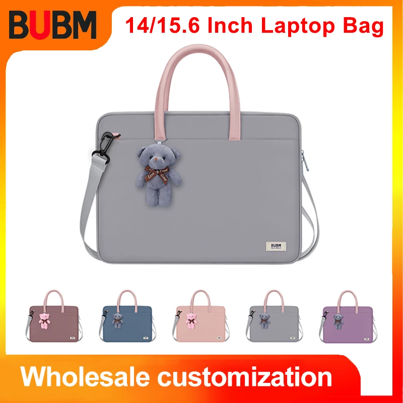 

BUBM Laptop Bag 14/15.6 Inch For Macbook Air HP Lenovo Dell Computer Protective HandBag Travel Briefcase Notebook Case Sleeve
