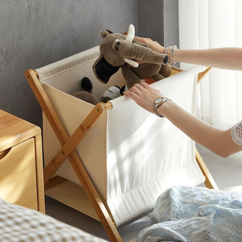 

Корзина для грязной одежды в японском стиле корзина для белья из бамбука деревянная складная Одежда