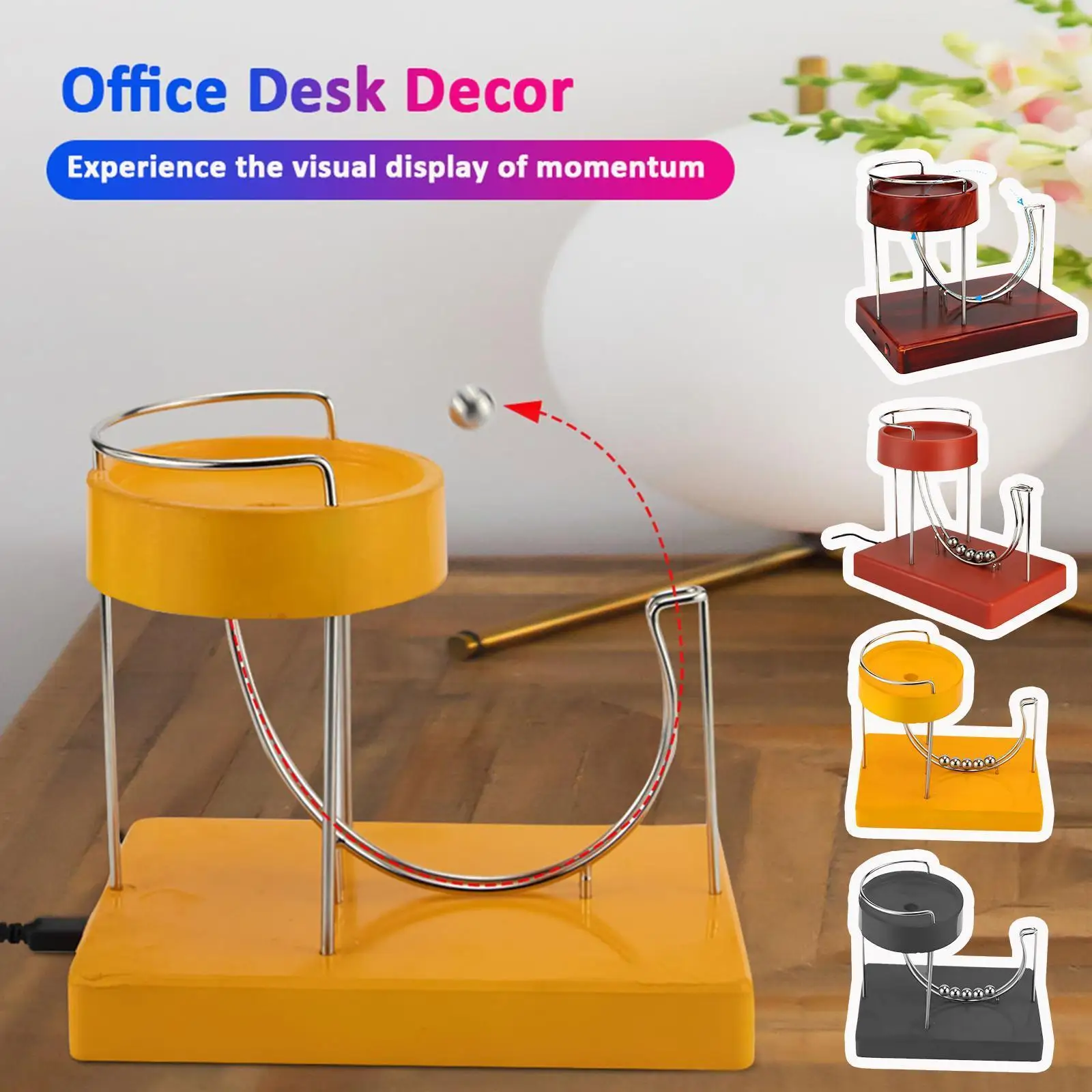 Вращающаяся мраморная машина для кинетического искусства, машина для вращения шаров, Мраморная машина, Миниатюрная игрушка, шарик для дома...