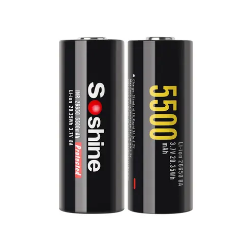 Soshine 26650 5500 mAh литиевая батарея