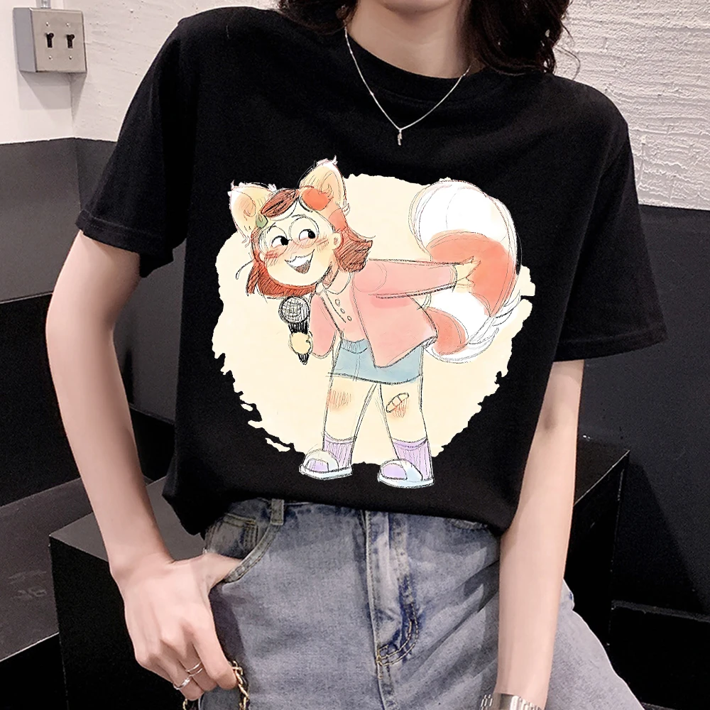 Женская летняя футболка с принтом из мультфильмов в стиле Харадзюку |
