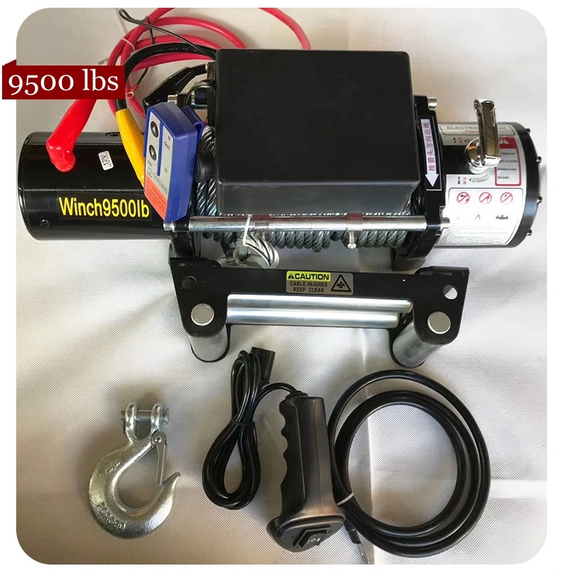 12V24V 9500 lbs vehicle self-rescue off-road winch off-road vehicle winch on-board crane electric winch