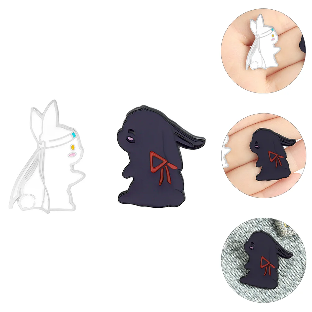 

Brooch Enamel Brooches Pin Bunny Lapel Badge Cartoon Animal Novelty Easter Mini Rabbit Bags Jewelrycollar Clothes Delicate