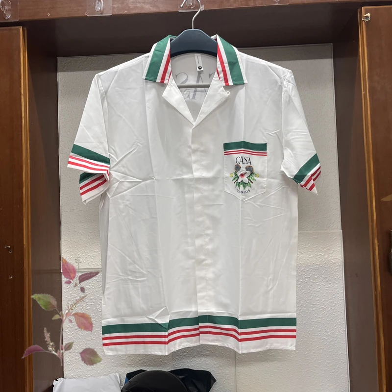 Рубашка с цветочным принтом для теннисных мячей, с коротким рукавом