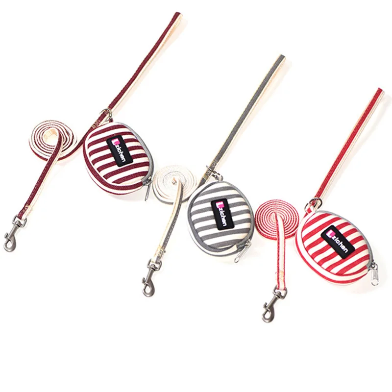 

Мягкая полосатая шлейка и поводок для собак с набором снеков, регулируемый нейлоновый ошейник для чихуахуа для собак малого и среднего разм...