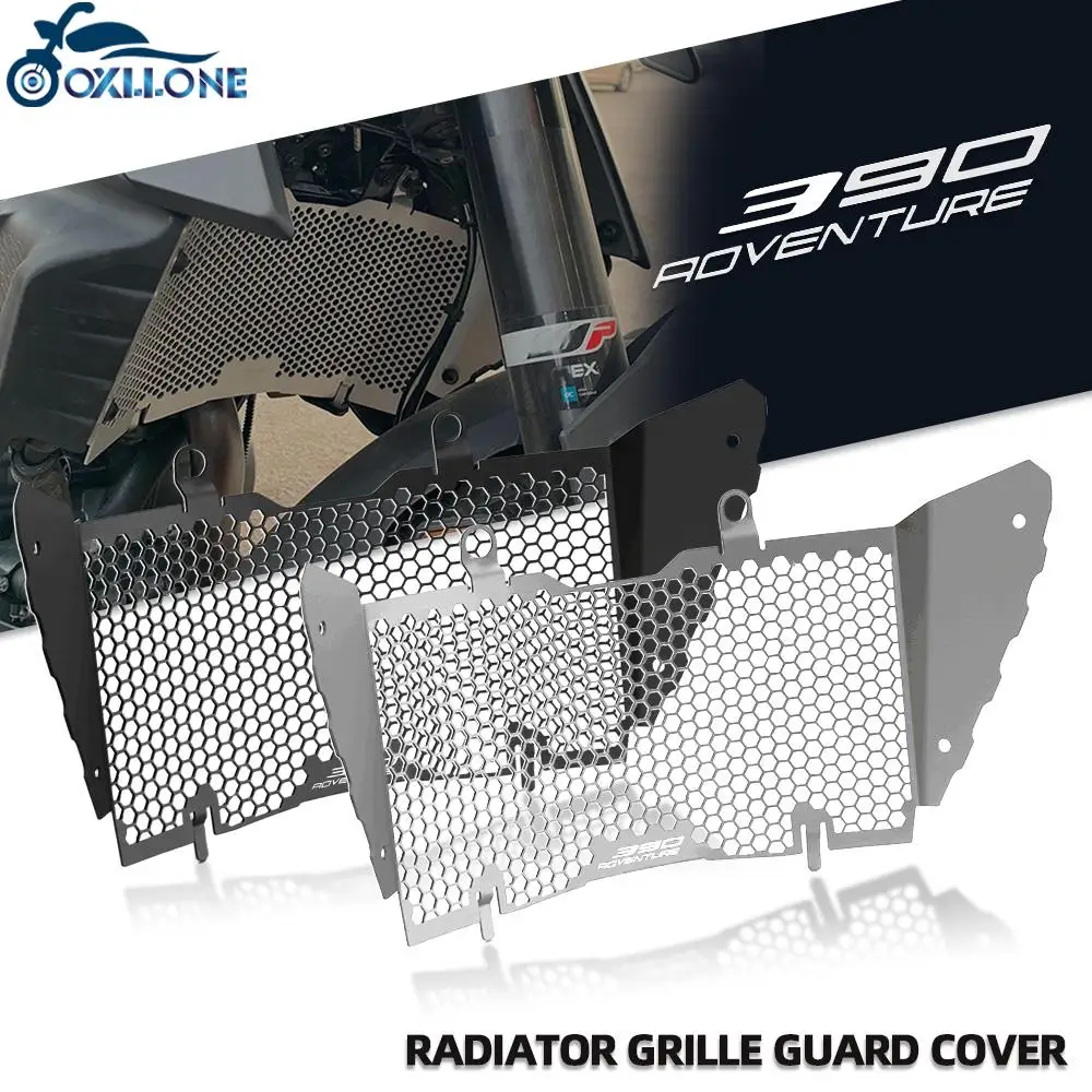 

Motorcycle Accessories ALUMINIUM Radiator Grille Guard Cover FOR 390 ADVENTURE 390ADVENTURE 390 ADV 2019-2021 2019 2020 2021