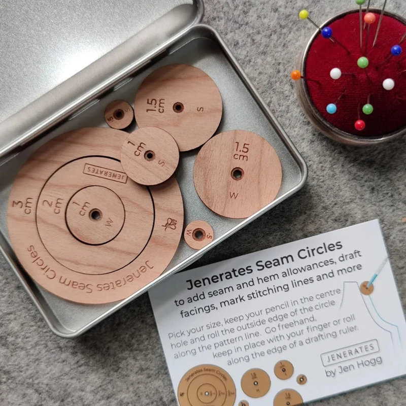 Круги для швов Jenerates набор игрушек шаблонов квилтинга с деревянными кругами