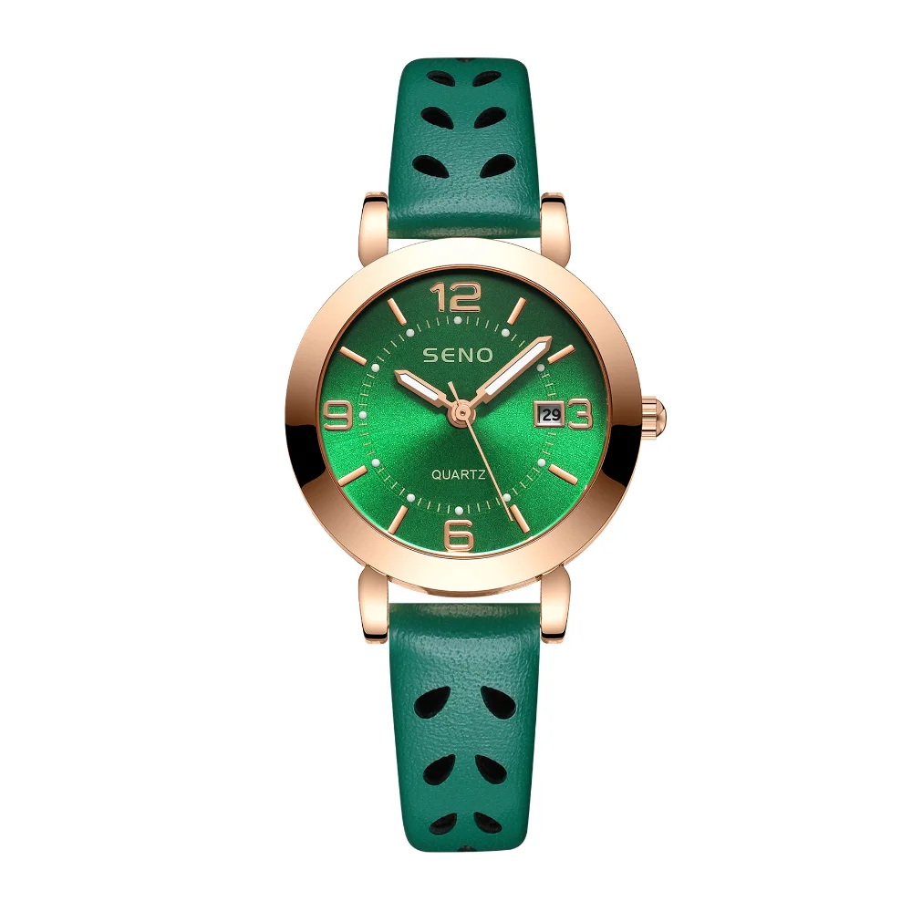 Mesh Belt Women's Luminous Waterproof Double Calendar Belt Quartz Watch