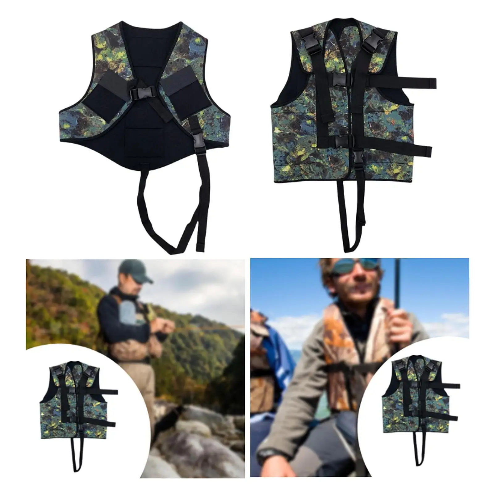 Жилет для дайвинга неопреновый удобный жилет с карманами 3 мм водных видов спорта