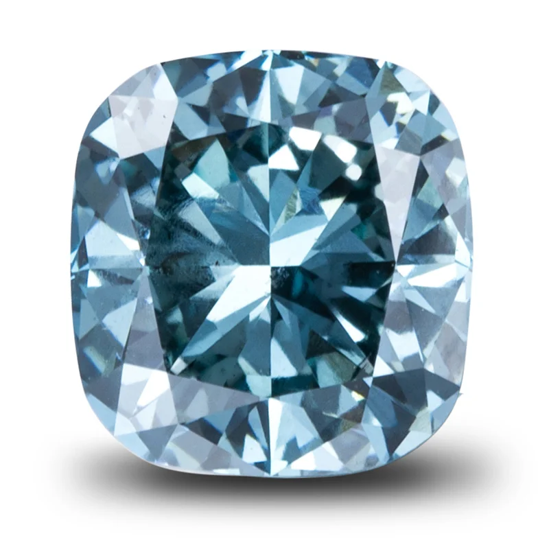 

1.1ct 2ct CVD Blue Lab Grown Diamond Cushion Cut