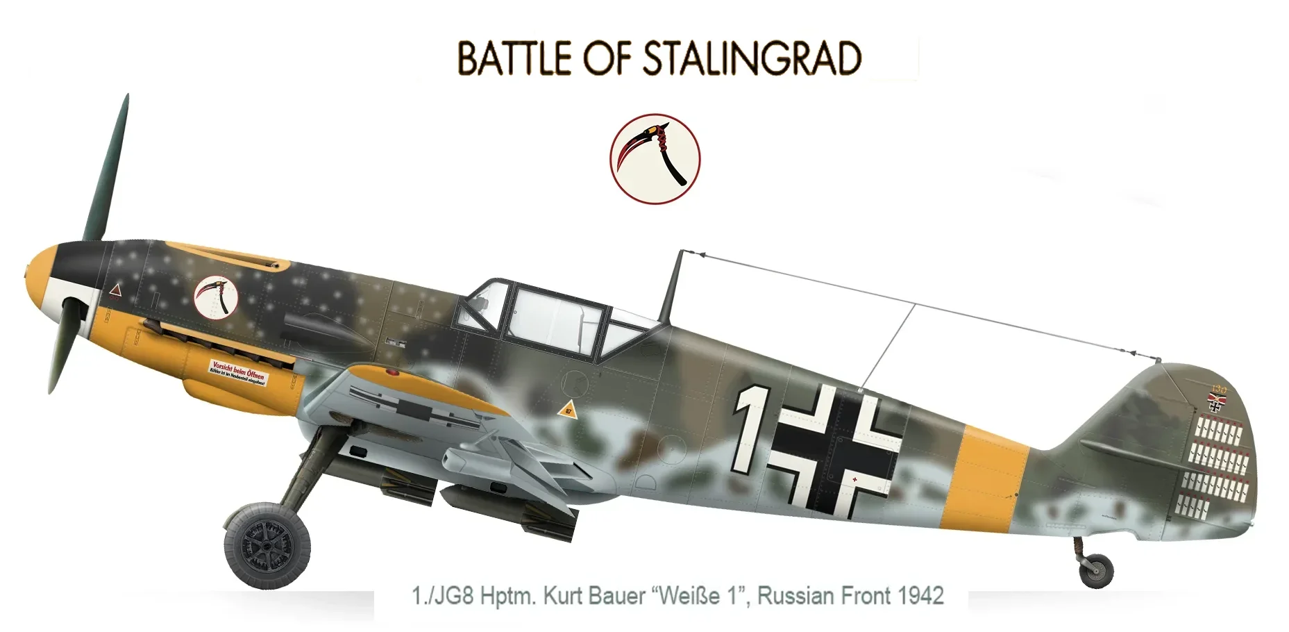 Battle of Stalingrad Luftwaffe JG8 Bf-109 Fighter пуловер с капюшоном удобные хлопковые мужские