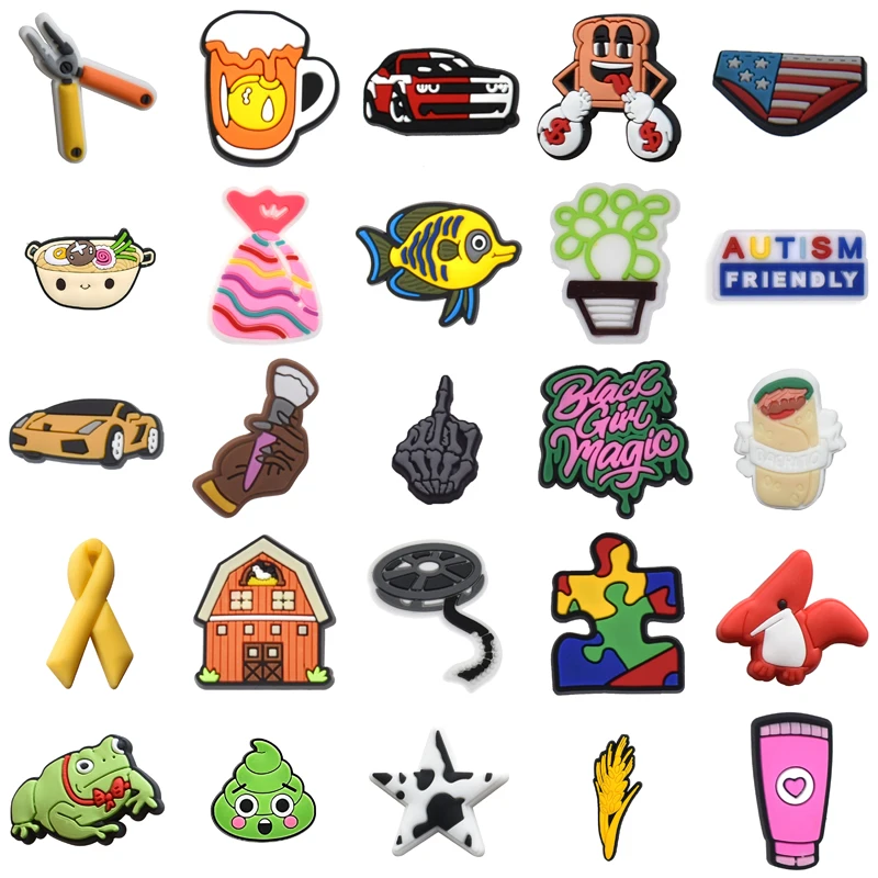 

Decorations for Crocs Shoes Accessories Packs Para Pins Shoe Charms Wholesale Bulk Kids Set Jeans Women Charm Men Girl Gifts Boy