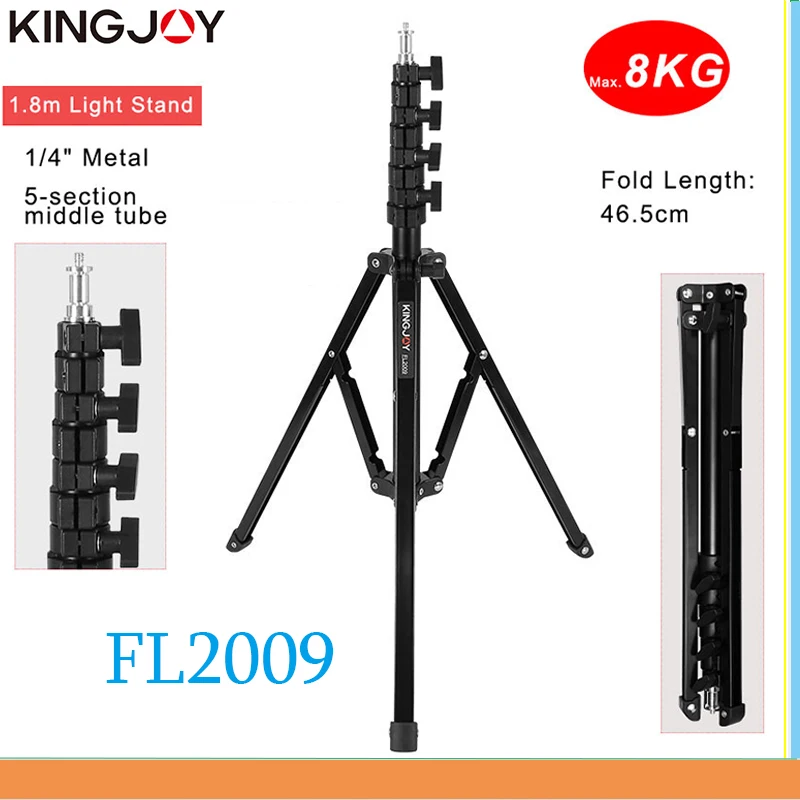 

Штатив для фотоаппарата KINGJOY FL2009, Трипод для фотостудии, ТВ-станции