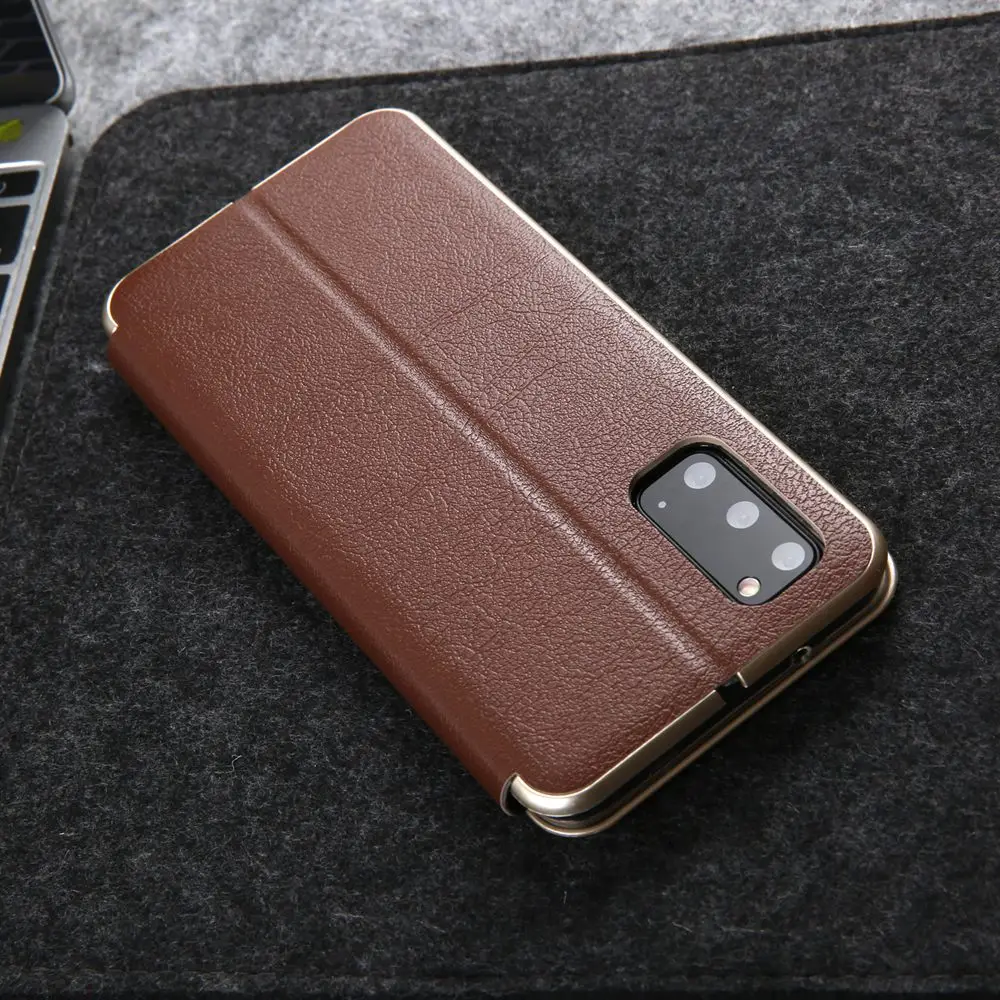Magnetic Flip Case for Samsung Galaxy S20 FE S21 S22 S23 Ultra S10 S9 S8 Plus S20FE Leather Case Luxury Curved Edge Phone Cover