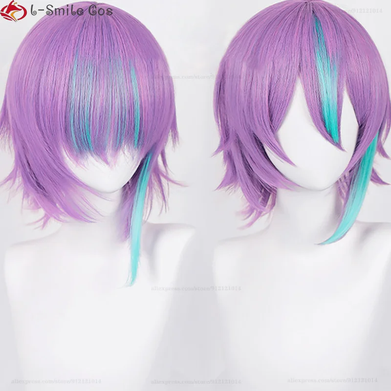 Парик для косплея Kamishiro Rui парик с фиолетовыми краями термостойкие волосы из