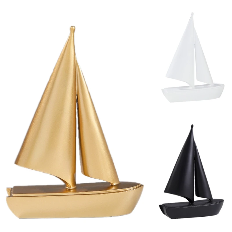 

Практичные креативные светящиеся Роскошные парусные полимерные украшения, Домашний Настольный книжный шкаф, украшения ручной работы