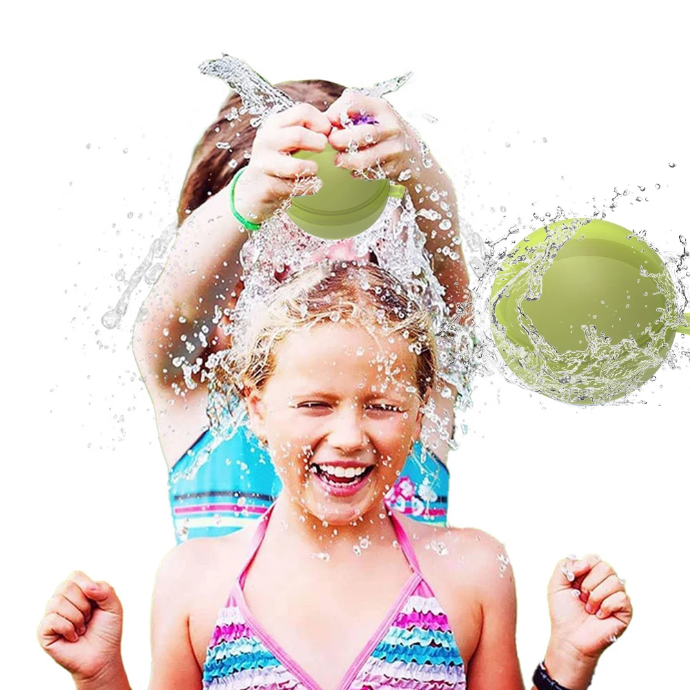 

Water Bomb Splash Balls Reusable Water Balloons Absorbent Ball Outdoor Pool Beach Play Toy Pool Party Favors Water Fight Games