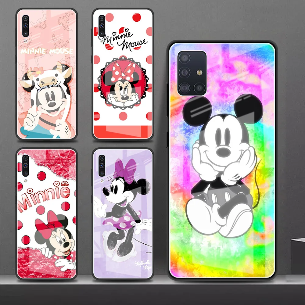 

Mickey Sends Warmth Case For Samsung A52 A51 A71 A50 A21s A70 A91 A12 A31 A40 A30 A53 A73 A22 Glass Phone Funda Cover Cases