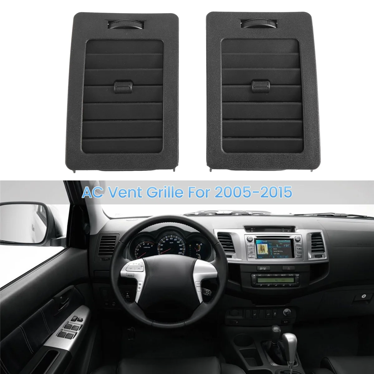 Внутренняя решетка кондиционера A/C вентиляции для Toyota Hilux Kun SR5 UTE 2005-2015 Аксессуары