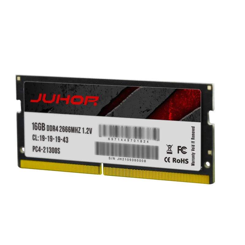 JUHOR DDR4 16GB (2x8G) 64G(2X32G) 2666 3000 3200MHz Ram без буферизации ECC 1 2 V SODIMM лэптоп ноутбук память |