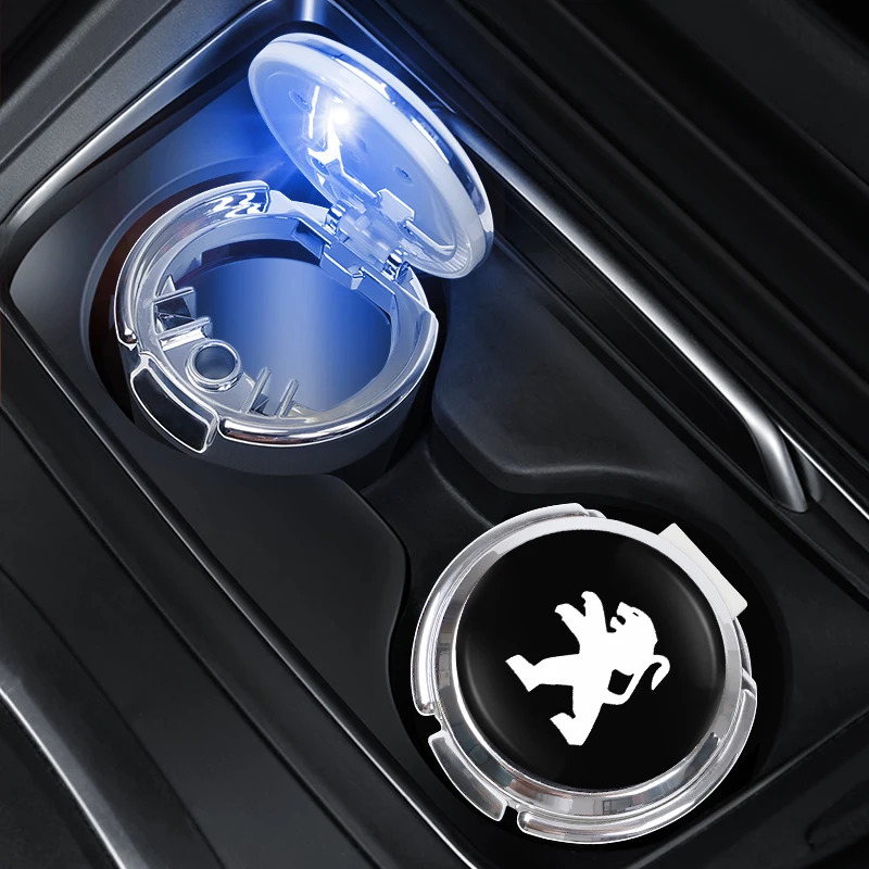 Автомобильная пепельница лампа открывающаяся одним касанием портативная