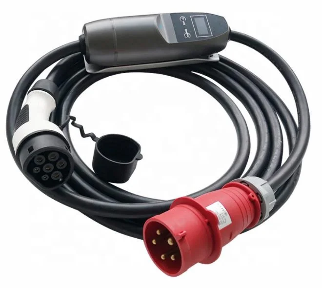 

Smart fast EV Charging Station 32A 3 phase 22kW 400v with Timer & OLED & RCD type B adjustable from 6A to 32A