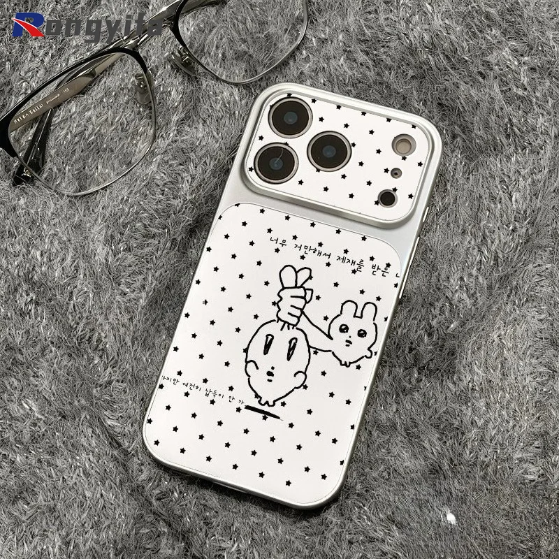 Фото Чехол для телефона в корейском стиле с изображением кролика для Vivo Y05 Y04 Y04S Y03 Y03T Y02 Y02S Y02T Y02A Y77 Y75 Y72 Y58 Y56 Y95 Y93 Y91C №1