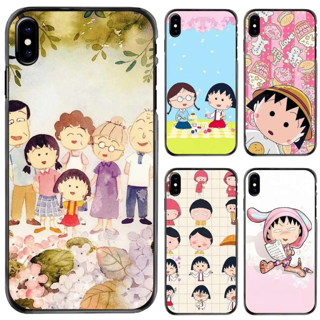 

Chibi Maruko Chan Japan For Apple iPhone 11 12 13 14 Pro MAX Mini 5 5S SE 6 6S 7 8 Plus 10 X XR XS Hard Phone Cover Case