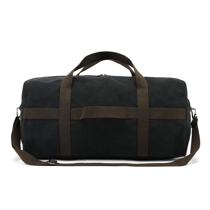 Multi-Functional Portable Canvas Travel Bag Men Tote Carry Crossbody Bag Weekend Duffle Male Foldable Hand Luggage Bag