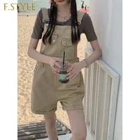 f girls rompers women preppy vintage straight retro strap daily streetwear young teens feminino casual ulzzang playsuits summer