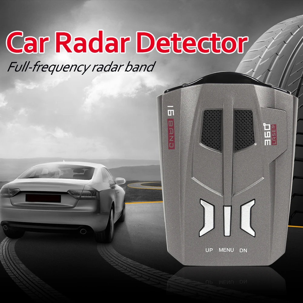 

V9 12V Car Radar Detector English Russian Digital Display Auto Speed Voice Alert Warning Speed Control X K Ka Band Anti Slip Mat