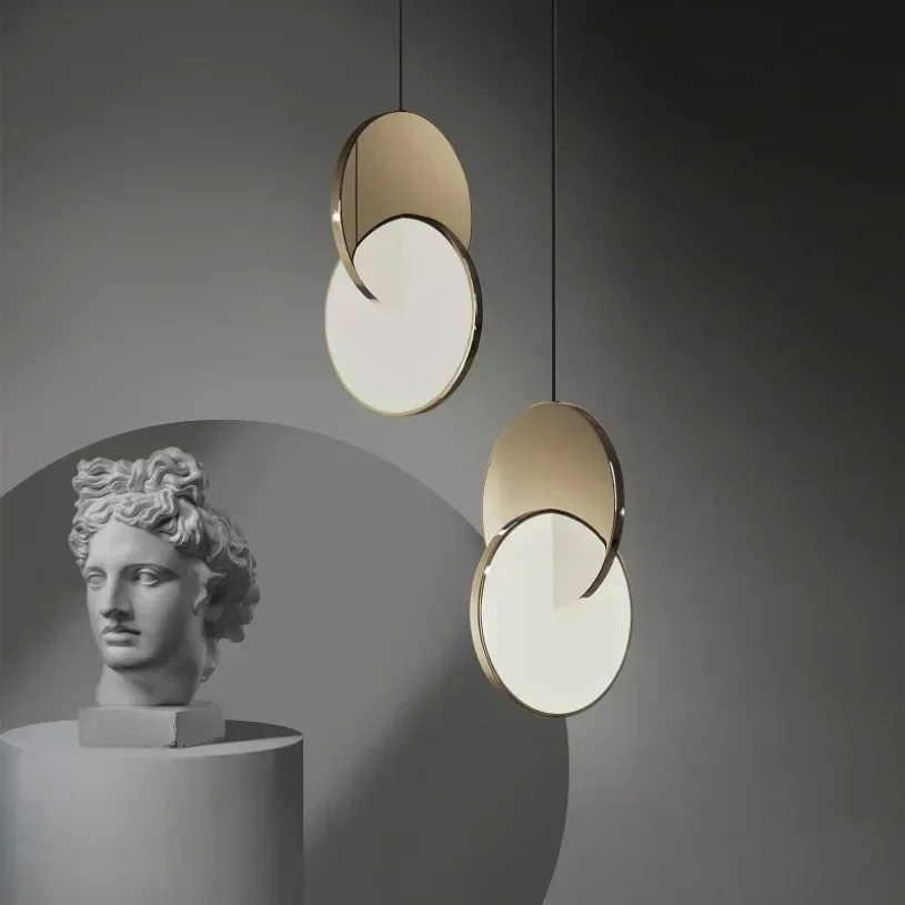 Зеркальные подвесные светильники для спальни прикроватная Подвесная лампа