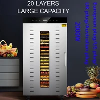 food dehydrator 20 tray stainless steel digital time temperature control dryer machine with recipes for meat fruit jerky