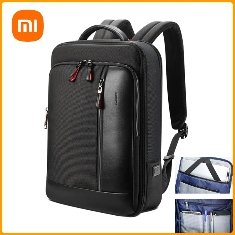 

Xiaomi 2022 New Travel Bag Men's Business Bag Large Capacity Expansion USB Charging Design Backpack Waterproof Black Backpack