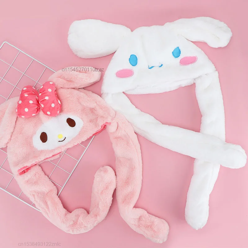 Плюшевая шапка Sanrio плюшевая Hello Kitty кавайная коричная моя мелодия сохраняющая