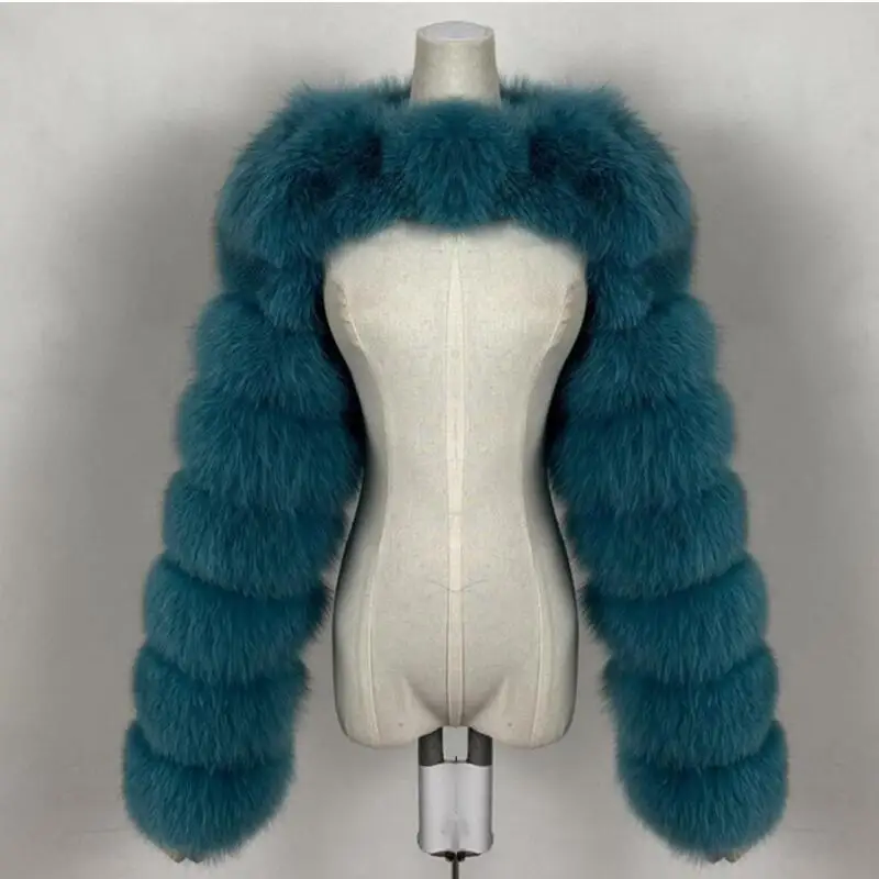 Women Real Raccoon Fur Silver Fox Red Fox Sleeve Ladies Fashion Natural Two Sleeved Autumn Winter Hign Quality Imitation Fur