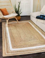 jute rug carpet 100 natural jute rug reversible braided modern rustic look