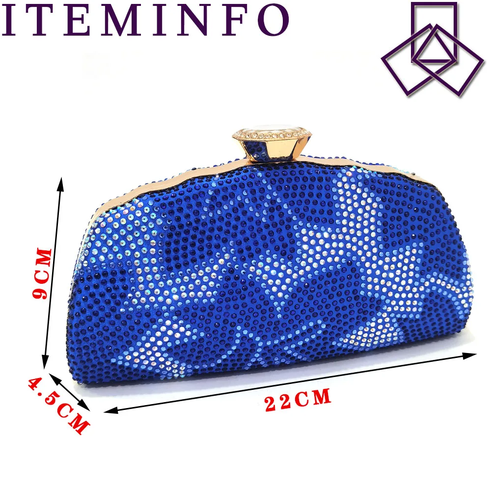 Venus Chan Royal Blue Noble Platform High Heels With Elegant Shoes Italian Popular Design African Ladies Shoes Bag Set