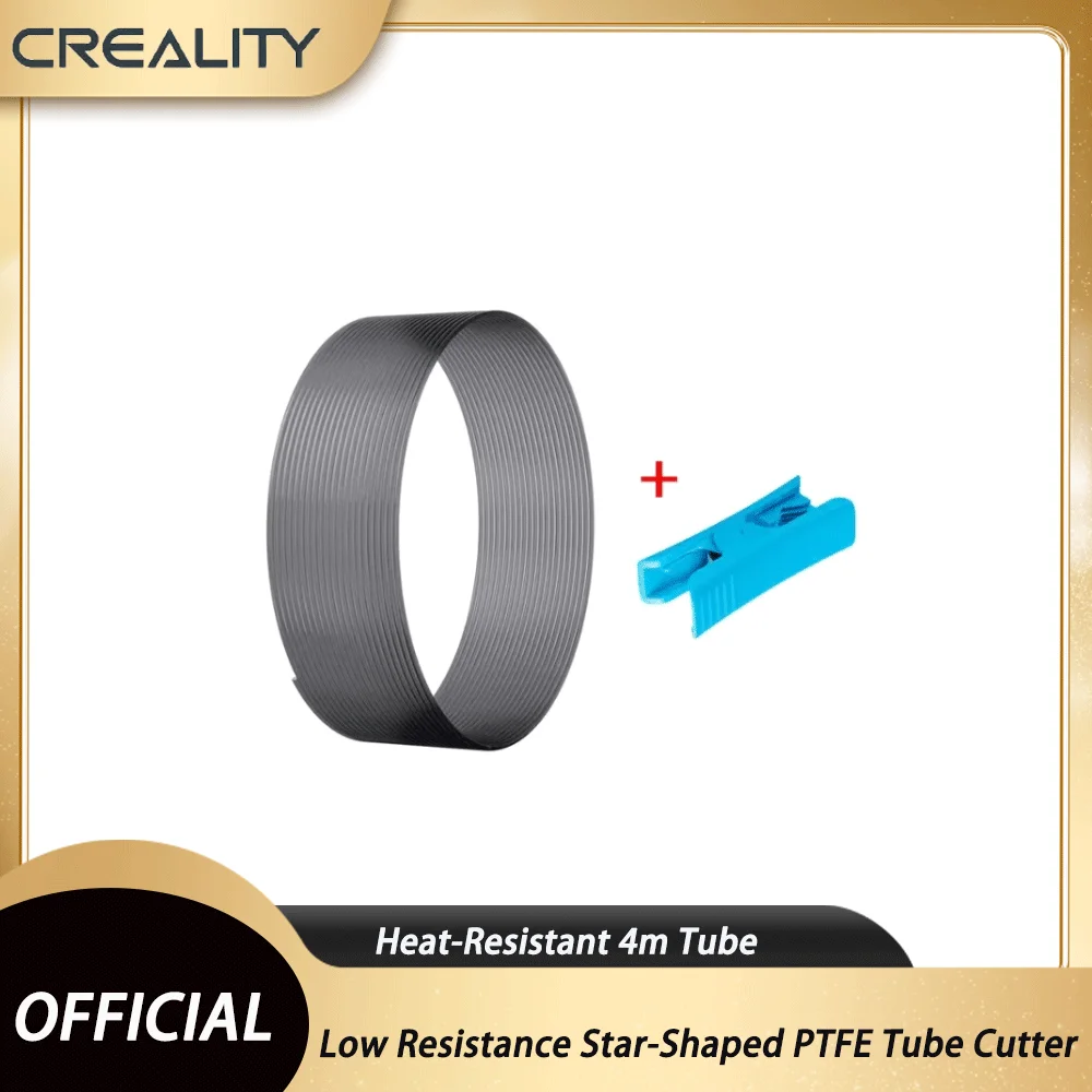 Фото Труборез Creality с низким сопротивлением, звездообразный, для трубок из PTFE, с термостойкой трубкой 4 м, запчасти для 3D-принтеров FDM №1