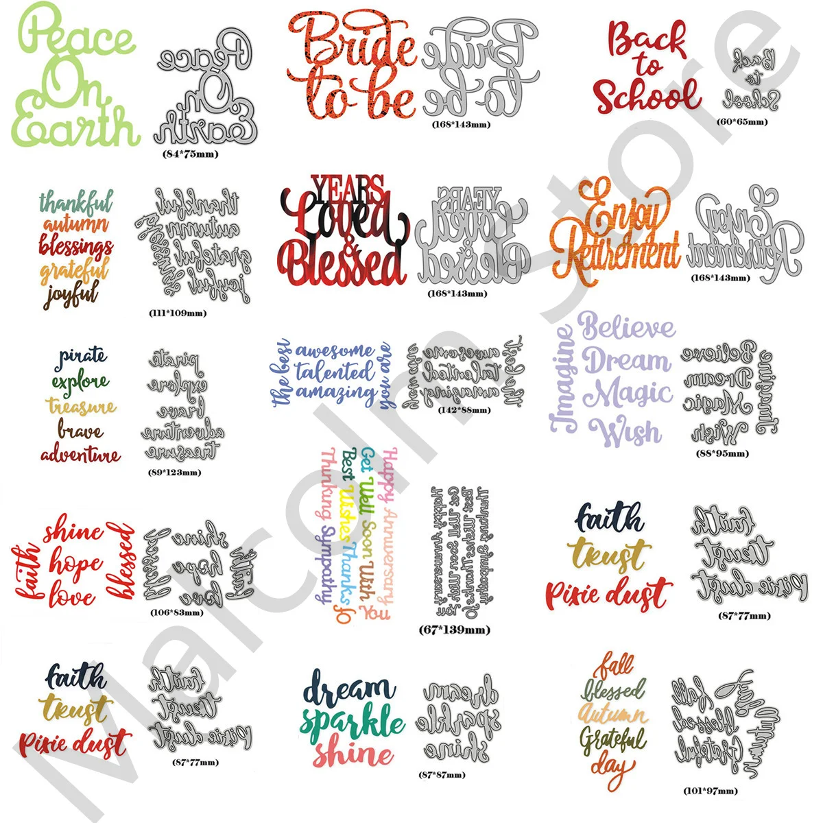 

Birthday Words Cutting Dies No Silicone Stamps Scrapbook Decoration DIY Cards Photo Album Embossing Craft Stencil New Arrivals