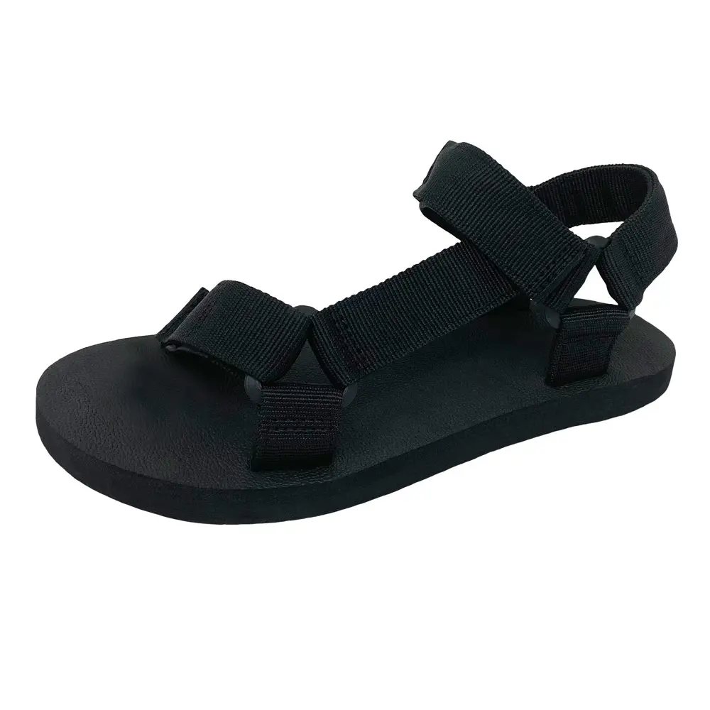 

Women`s Open Toe Slide Flat Foam Hook and Loop Sandal