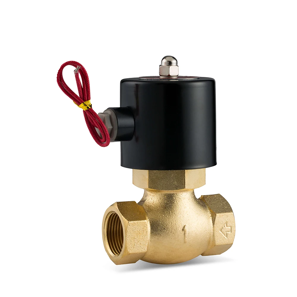 KP2L 1/2" 3/4" 1" 1 1/4" 2" Brass Steam Solenoid Valve DC12V 24V AC220V 110V Normally Opened |