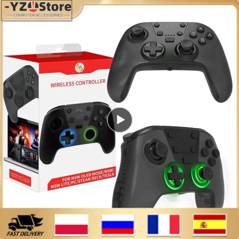 

Dual Vibration Wireless Game Handle With Six Axis Multifunctional Gamepad Multifunctiona Support One Key Wake Up Black Wireless
