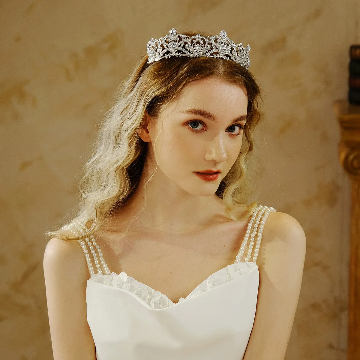 Classic Crystal Rhinestones Royal Princess Crowns Wedding Hair Accessories Bridal Tiaras Crown