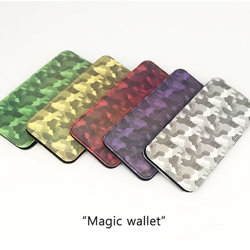

Мужской кошелек, женские кошельки, простой Волшебный держатель для карт, двусторонний Длинный кошелек для монет из искусственной кожи с лаз...